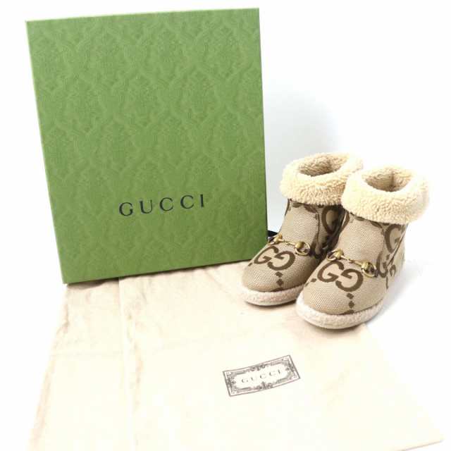 未使用◎伊製 GUCCI グッチ 599017 レディース ジャンボGG ホース