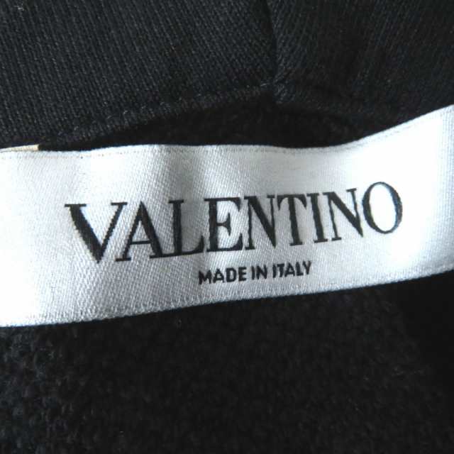 極美品◎正規品 伊製 VALENTINO ヴァレンティノ SB3MJ00J4TA レディース レース切替 VLTNロゴ ショートスリーブ  パーカーワンピース 黒 M｜au PAY マーケット