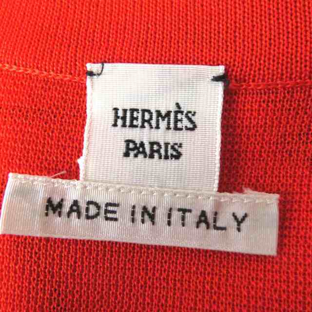 極美品◎人気♪ HERMES エルメス Partes de punto レディース シルク100％ ツイルレーヌ ノースリワンピース／ドレス  オレンジ系 星座柄 ｜au PAY マーケット