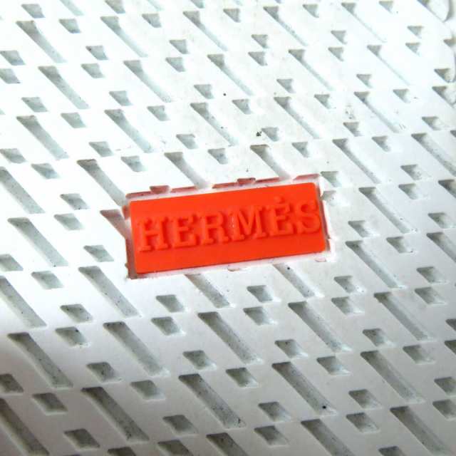 極美品◎伊製 HERMES エルメス デイ ケリー金具 レザー レースアップ スニーカー バイカラー ブラック×ホワイト 36 1／2  箱・保管袋付き｜au PAY マーケット