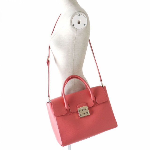 極美品◎イタリア製 FURLA フルラ メトロポリス レディース 2WAY