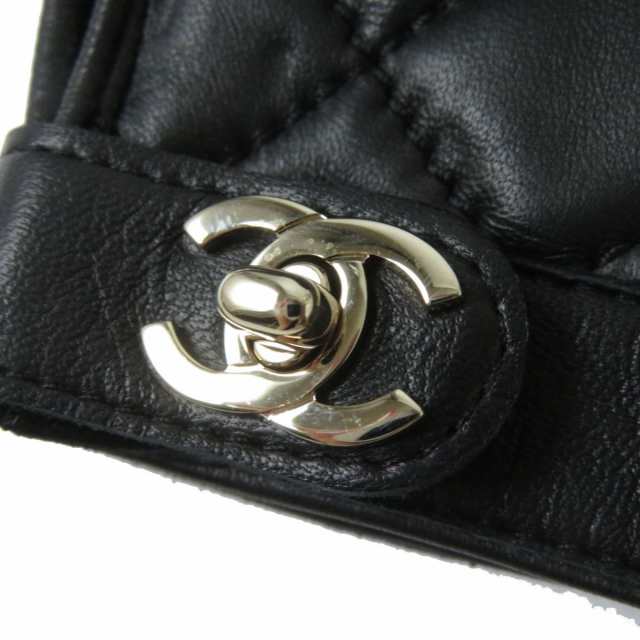 CHANEL ラムレザー マトラッセ 手袋-