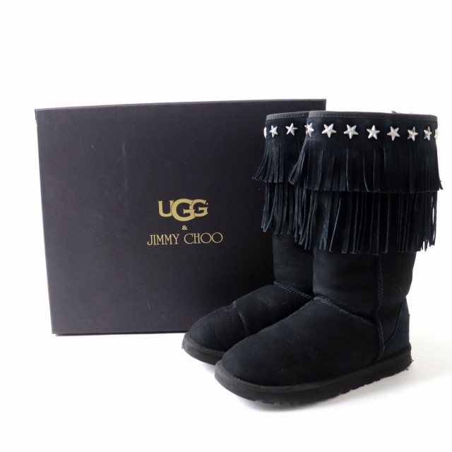 ムートンブーツUGG & JIMMY CHOO コラボ ムートンブーツ - ブーツ