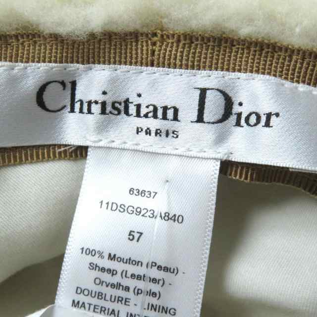 未使用品◎正規品 フランス製 Christian Dior クリスチャン ディオール 11DSG923A840 レディース ボブ ムートンハット 57  キャメル タグの通販はau PAY マーケット - 衣類＆ブランドリサイクルGREEN | au PAY マーケット－通販サイト