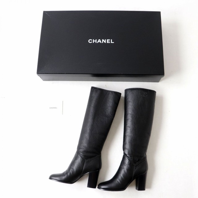 極美◎伊製 CHANEL シャネル 11A G26154 BOTTES レディース ココマーク