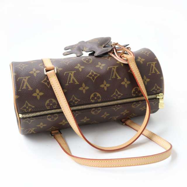 極美品◎フランス製 LOUIS VUITTON ルイヴィトン M40266 パピヨン26 ハンドバッグ コムデギャルソン コラボ チャーム付き モノグラム 箱付