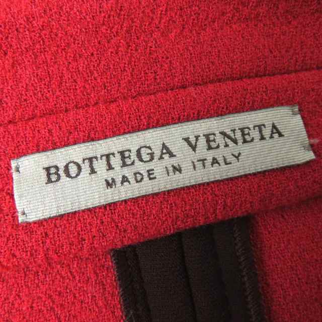 極美品◎正規品 伊製 BOTTEGA VENETA ボッテガ ヴェネタ 447745 レディース イントレチャートレザートリミング  ダブルブレストコート 38｜au PAY マーケット