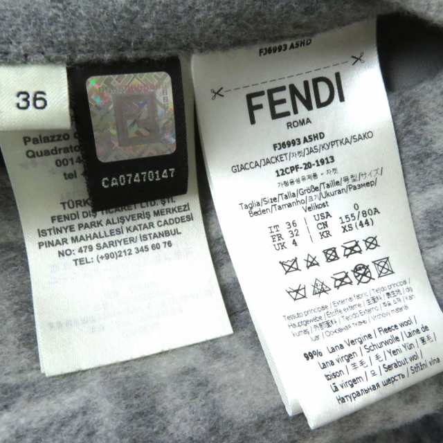 靴/シューズ正規品 FENDI ズッカ柄 ロゴ FF ブラック 黒 サイズ36 ...