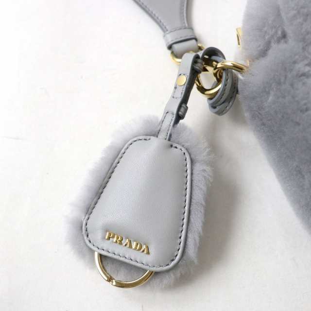 未使用◎PRADA プラダ 1BH192 シアリング シープスキン 2WAY