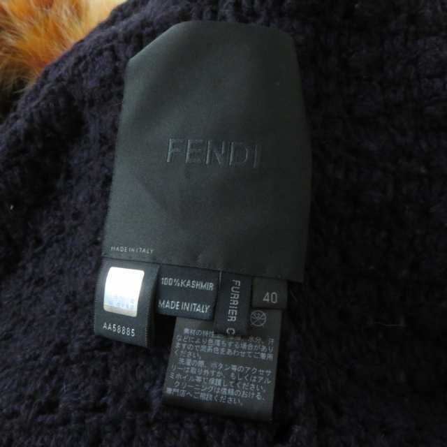 極美◎正規品 伊製 FENDI フェンディ レディース フォックスファー使い ...