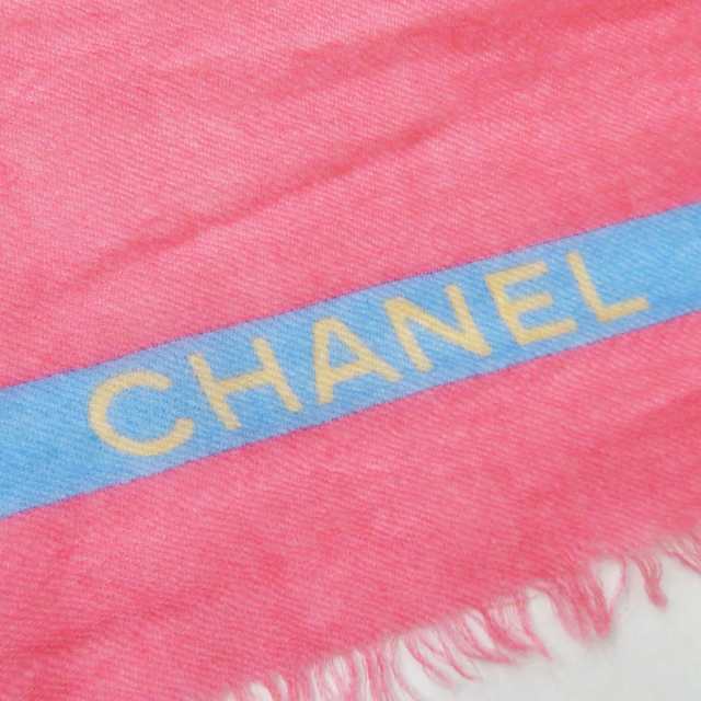 良品◎イタリア製 CHANEL シャネル 18P レディース カシミヤ100％ 大判