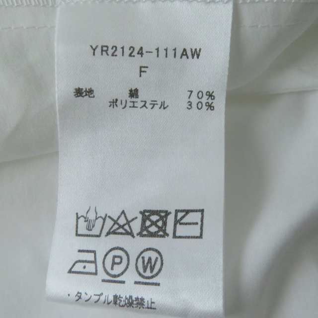 未使用品◎正規品 日本製 yori ヨリ YR2124-111AW レディース フリル