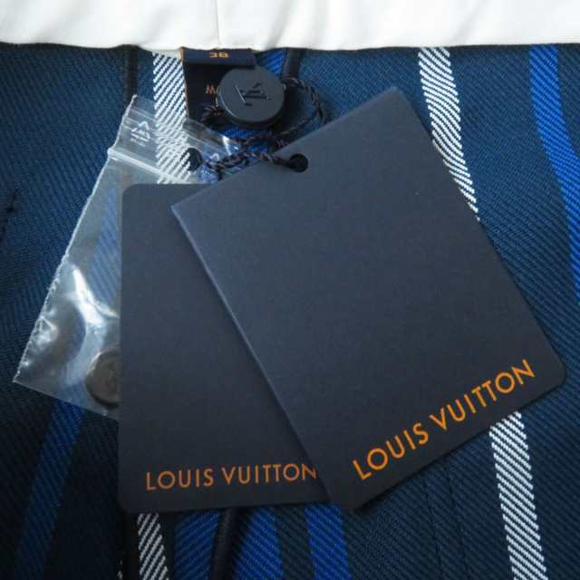 未使用品◎正規品 19SS 伊製 LOUIS VUITTON ルイヴィトン 1A4Z04 レディース ショートパンツ ブルー系 ストライプ柄 38  定113300円 タグの通販はau PAY マーケット - 衣類＆ブランドリサイクルGREEN | au PAY マーケット－通販サイト