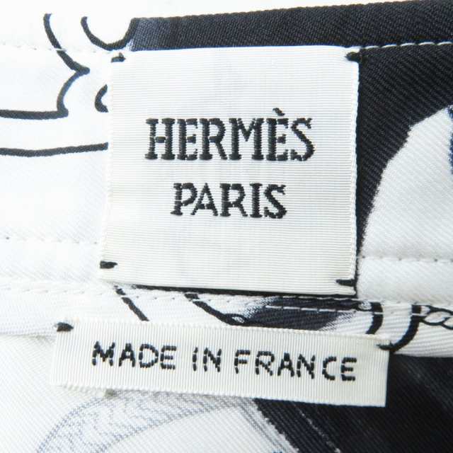 極美品◎正規品 仏製 HERMES エルメス 22SS シェーヌダンクル シルク100％ Cliquetis Tattoo Aquarelle セットアップ  レディース 黒×白 の通販はau PAY マーケット - 衣類＆ブランドリサイクルGREEN | au PAY マーケット－通販サイト