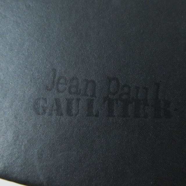 美品◎Jean Paul Gaultier ジャンポール ゴルチエ ヴィンテージ レディース ミラー・カギ付き レザー メイクボックス／バッグ ブラック