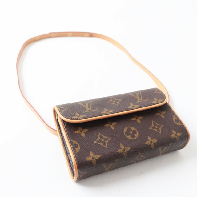 極美品◎フランス製 LOUIS VUITTON ルイヴィトン M51855 モノグラム ポシェットフロランティーヌ S ウエストポーチ ブラウン レディース