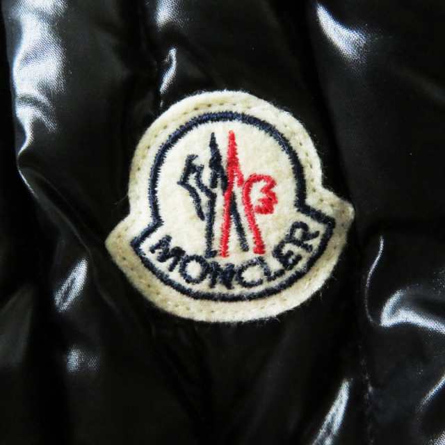 未使用品◎19年 MONCLER モンクレール FLAMANT レディース ワッペン付き ライダース風 ダウンジャケット ブラック 4 タグ付き  大きいサイ｜au PAY マーケット