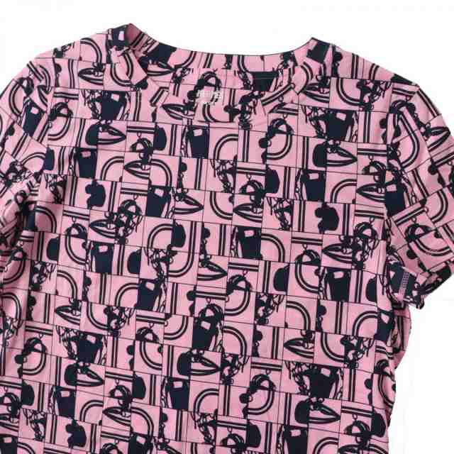 HERMES エルメス Tシャツ・カットソー 34(XS位) ピンク