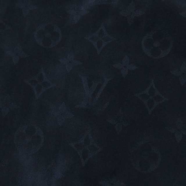 74cm着丈未使用◎正規品 22AW LOUIS VUITTON ルイヴィトン レディース モノグラム スポーティー シルク混 スカート ダークネイビー 36 タグ付 伊製