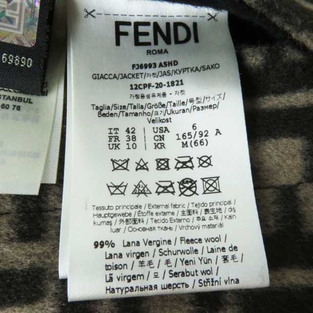 極美品◎正規品 FENDI フェンディ 20年 FJ6993 レディース FFロゴ