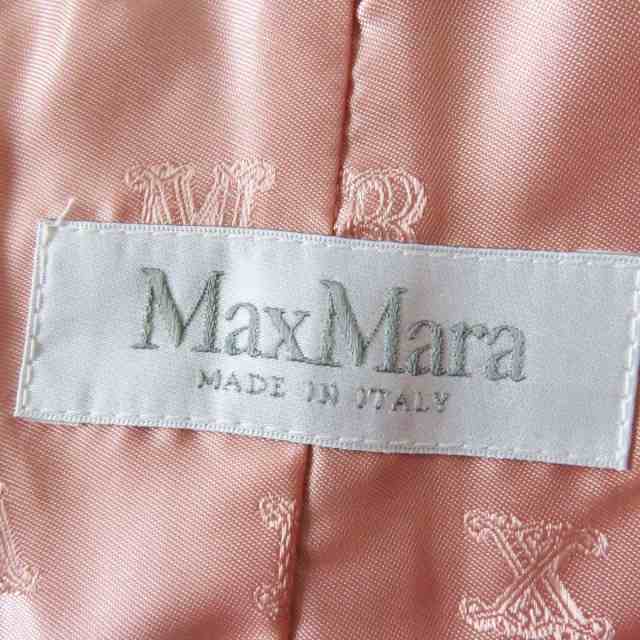 未使用品◎正規品 白タグ MaxMara マックスマーラ レディース テディベア ケープコート ピンク ML ハンガー・ガーメント・タグ付き付き