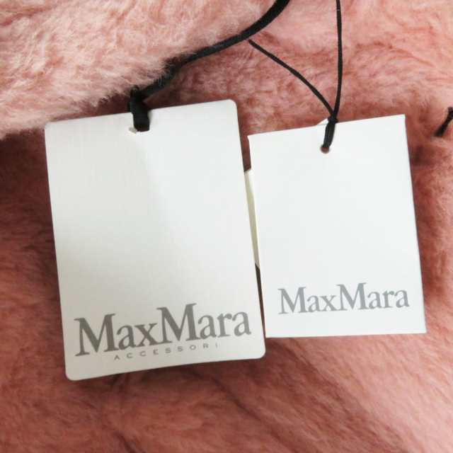 未使用品◎正規品 2023年製　白タグ MaxMara マックスマーラ レディース テディベア ケープコート ピンク ML  ハンガー・ガーメント・タグ｜au PAY マーケット