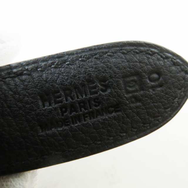 極美品◎フランス製 HERMES エルメス トリム31 トゴ ブラック シルバー