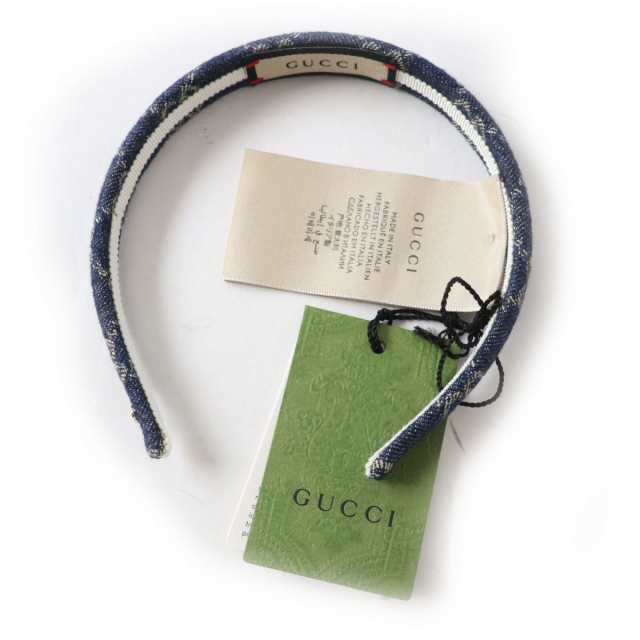 ほぼ未使用】GUCCI グッチ カチューシャ エコ・ウォッシュ ド デニム