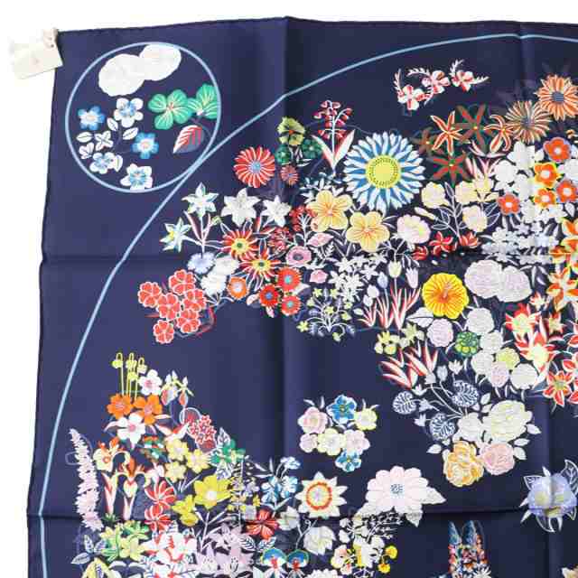 未使用品◎正規品 23AW エルメス カレ90 カレツイル Planifleurs