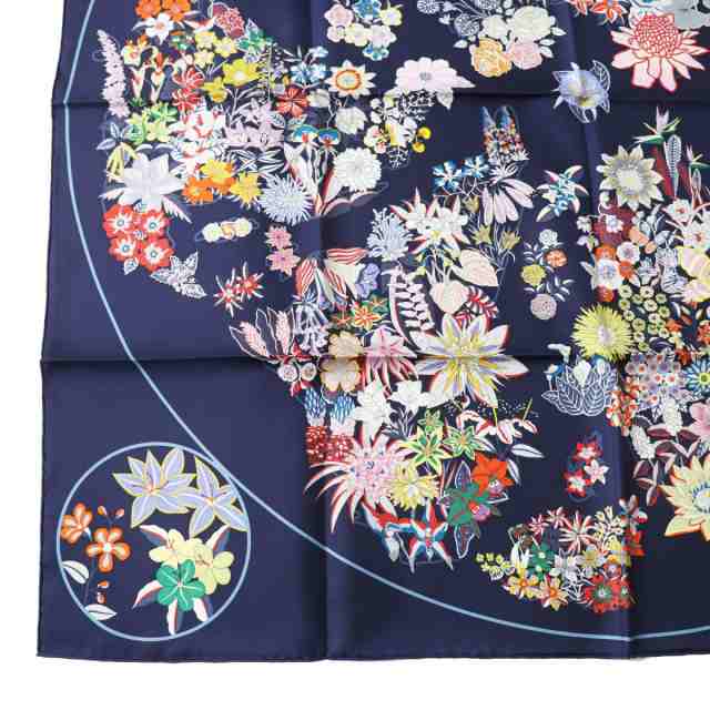 未使用品◎正規品 23AW エルメス カレ90 カレツイル Planifleurs