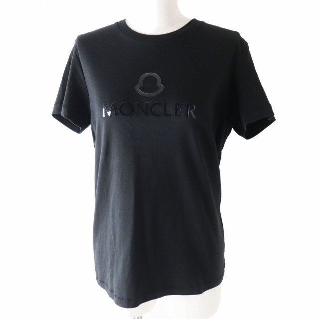 【新品】MONCLER　ロゴ　Tシャツ　S 黒　モンクレール ロゴ