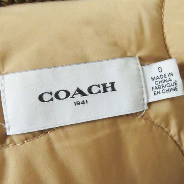 美品◎正規品 COACH コーチ 58647 レディース シープファー・フード付き ジップアップ ダウンコート ベージュ系 0の通販はau PAY  マーケット - 衣類＆ブランドリサイクルGREEN | au PAY マーケット－通販サイト