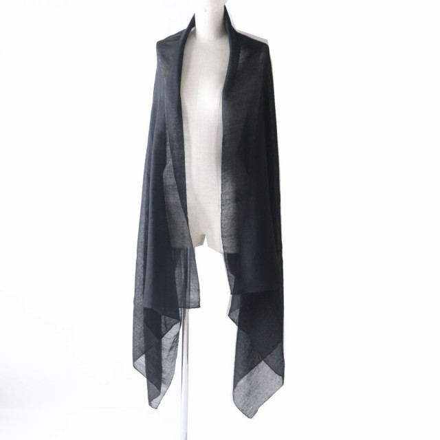 極美品◎HERMES エルメス PLUME STOLE プリュム カシミヤ×シルク 大判