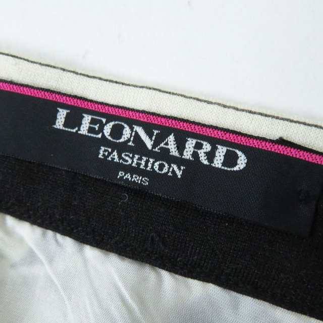 美品◎正規品 LEONARD FASHION レオナール ファッション 0349100/0342100 レディース シルク混ウール セットアップ  ブラック×マルチ M/6の通販はau PAY マーケット - 衣類＆ブランドリサイクルGREEN | au PAY マーケット－通販サイト