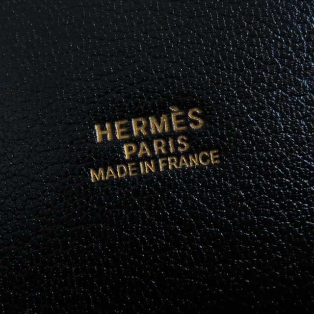 未使用◎仏製 HERMES エルメス エスカパーダ フィヨルド ハンドバッグ バイカラー ブラック×ブラウン ゴールド金具 □G刻印 箱・保管袋｜au  PAY マーケット