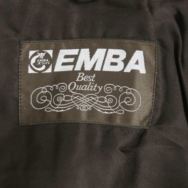 極美品▽EMBA エンバ MINK ミンク 裏地花柄刺繍入り 本毛皮コート