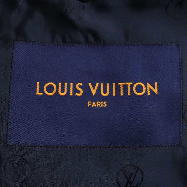 極美品▽2018年製 LOUIS VUITTON ルイヴィトン 裏地LVロゴ柄 ロング