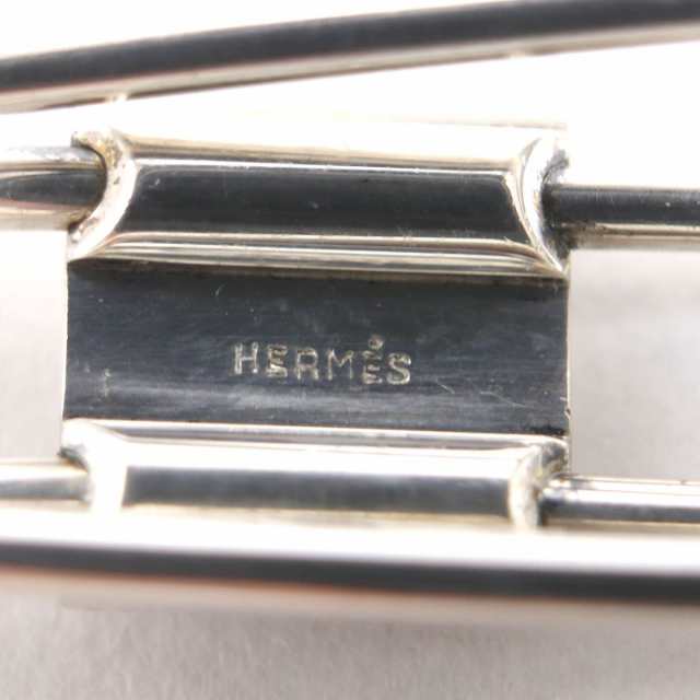 良品▽HERMES エルメス SV925 カデナモチーフ マネークリップ/ビル 