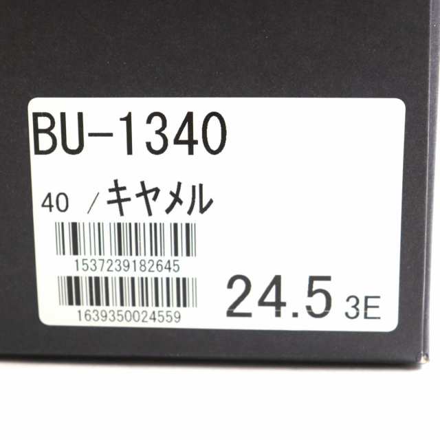 未使用品▼BURBERRY バーバリー BU1340 エンボスチェック柄使い レザースニーカー キャメル 24 1/2 EEE メンズ  箱・タグ付き｜au PAY マーケット