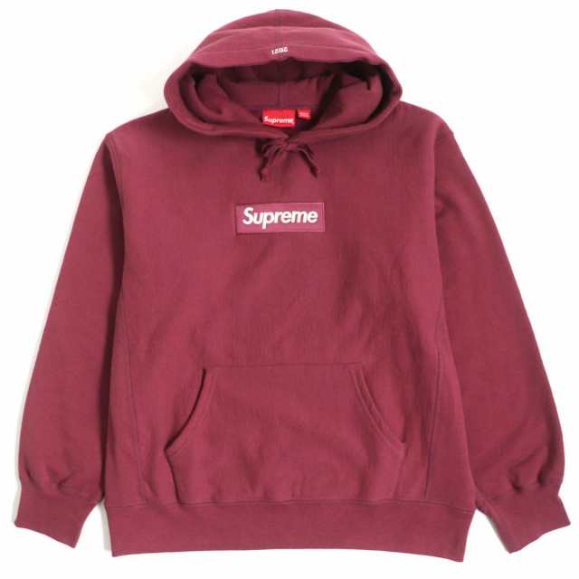 正規品 supreme box logo pullover 赤 M