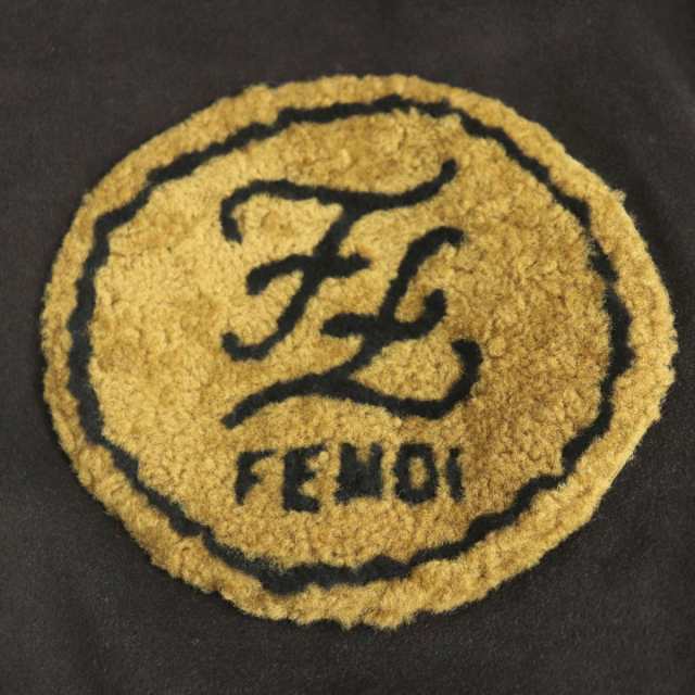 美品▽2019年製 FENDI フェンディ FW0048 バイカラー ロゴワッペン付き