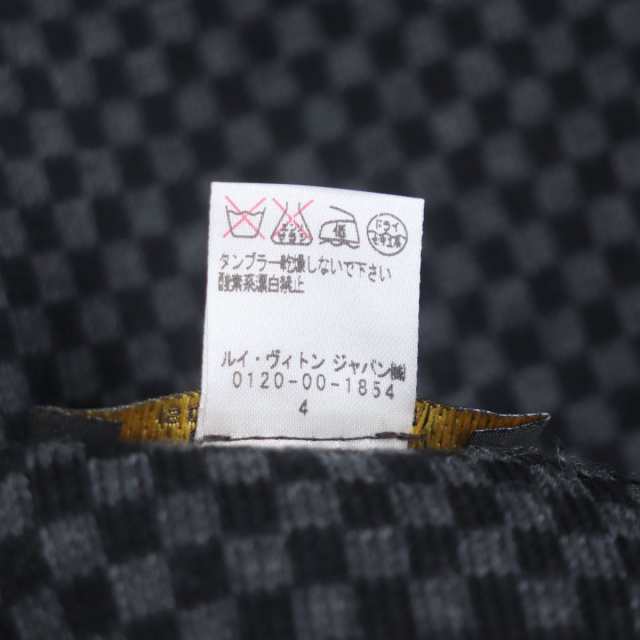 美品▼LOUIS VUITTON ルイヴィトン M70249 エシャルプLVダミエ ルージュ ウール100% マフラー 青×赤×黒 メンズ 伊製  正規品 箱付き｜au PAY マーケット