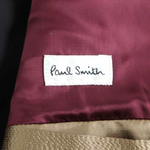 美品▼Paul Smith ポールスミス メルトン生地 ウール100% Pコート ブラック M メンズ ビジネス◎ 正規品｜au PAY マーケット