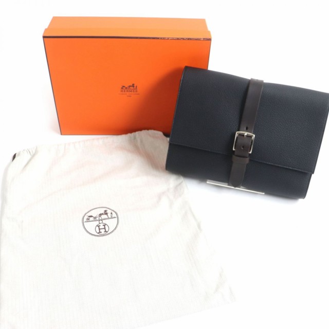 美品▽HERMES エルメス ポシェット エトリヴィエール フィヨルド