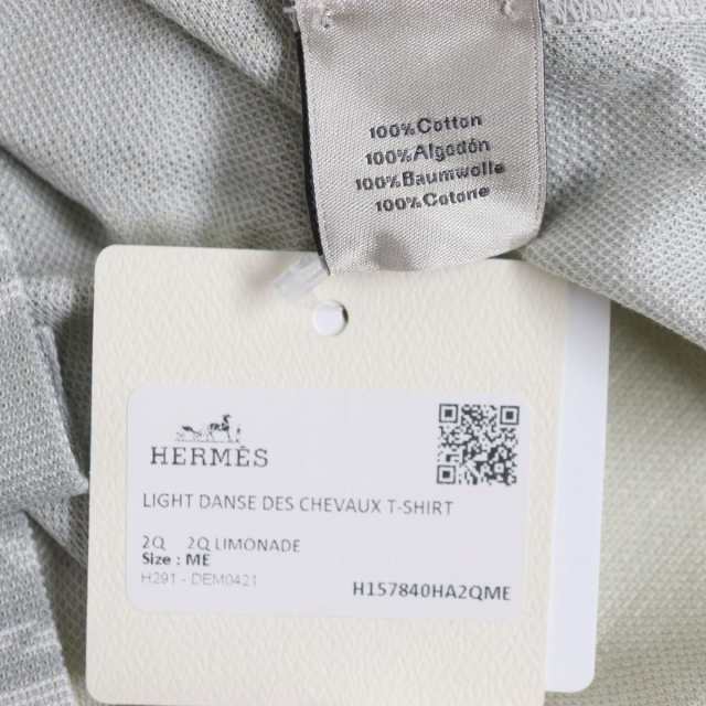 未使用品▽21SS HERMES エルメス DANSE DES CHEVAUX 馬柄 クルーネック