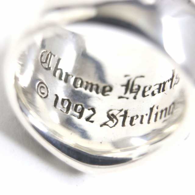 美品▼CHROME HEARTS クロムハーツ SV925 キーパーリング/指輪 シルバー 20号相当 メンズ 重量26.4g｜au PAY マーケット