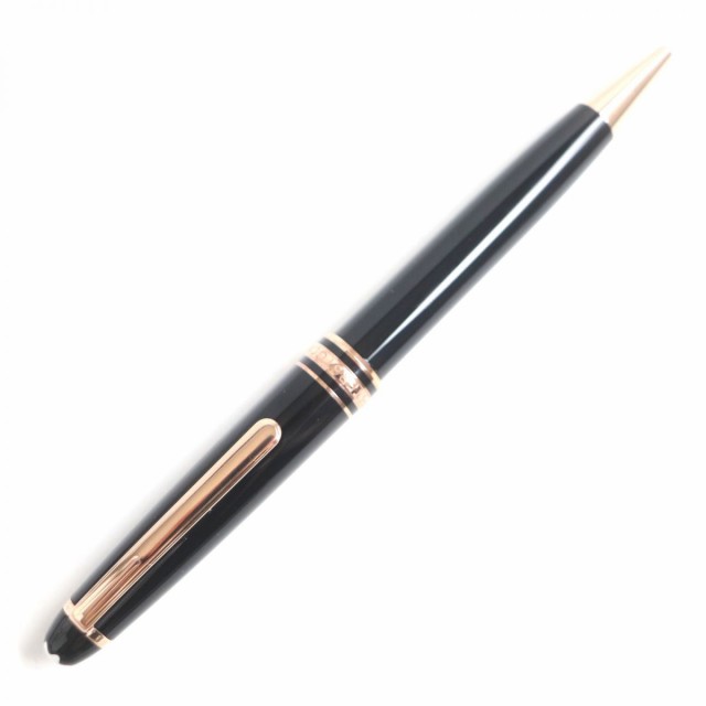 極美品▼MONTBLANC モンブラン マイスターシュテュック クラシック ツイスト式 ボールペン 黒×レッドゴールド ドイツ製 筆記◎  箱・ケー｜au PAY マーケット