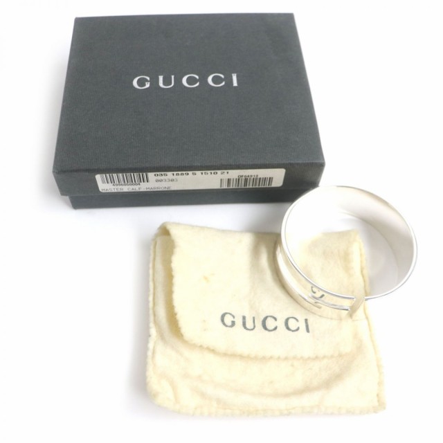 美品▽GUCCI グッチ ブランテッドG SV925 バングル/ブレスレット