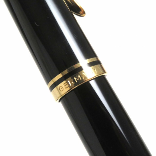 美品▼Pelikan ペリカン R600 スーベレーン ロゴ刻印入り キャップ式 ボールペン ブラック×ゴールド ドイツ製｜au PAY マーケット