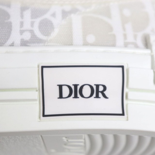 美品▼DIOR ディオールオム B23 OBLIQUE オブリーク/トロッター ローカットスニーカー ホワイト 43 メンズ 替えヒモ付き